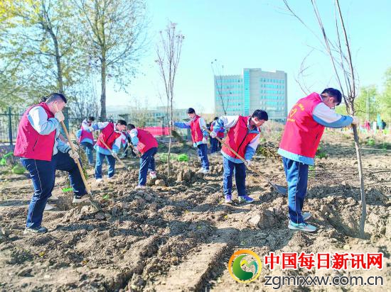 大规模扩大祁连山南麓绿化版图。青海日报记者 牛玉娇摄
