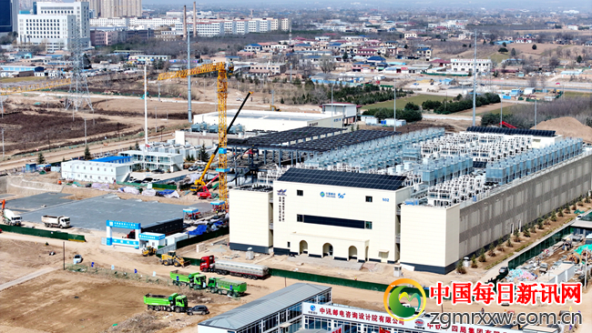 中国移动（甘肃·庆阳）数据中心项目建设现场。俄少飞摄